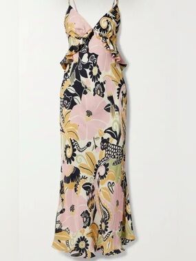 pink gowns & formal dresses Hot Pink Layers Sequined Floral Long Prom Dress Hot Pink / Custom Size